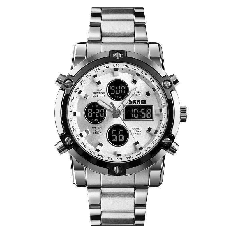 Skmei 1389 Original Analog Digital Watch Men's dual movement watch