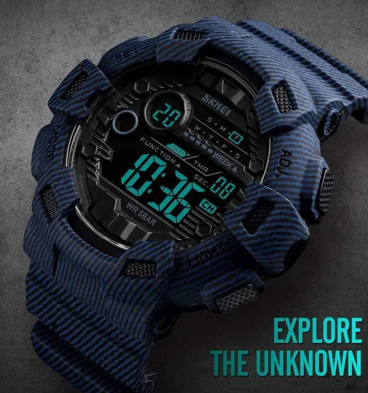Skmei 1472 Original Digital denim blue color watch for men