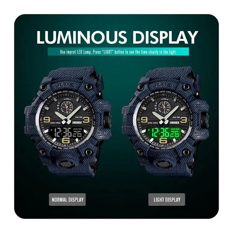 Skmei 1586 Original Analog Digital Watch For Men