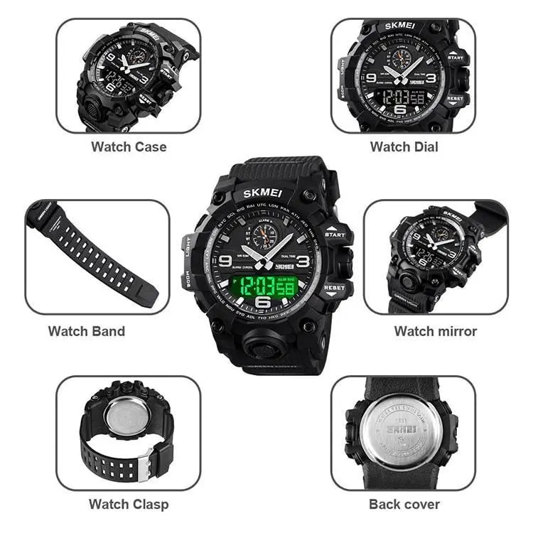 Skmei 1586 Original Analog Digital Watch For Men