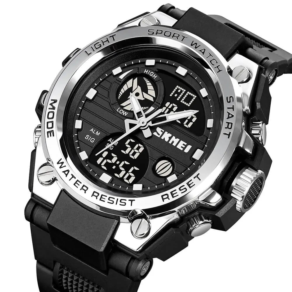 Skmei 2031 Original Analog Digital Big Dial Sports Watch For Men
