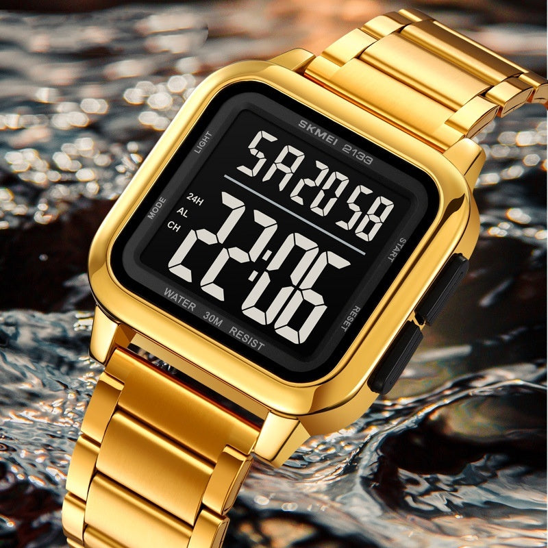 Skmei 2133 New Trend Steel Square dial digital sports watch for Men