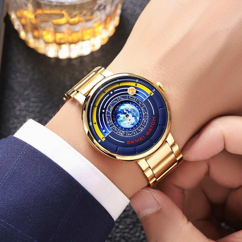 Skmei 2361 Quartz Watch Trendy Cool Blue Starry Dial watch for men