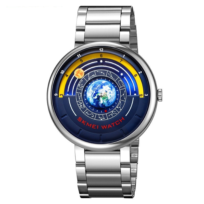Skmei 2361 Quartz Watch Trendy Cool Blue Starry Dial watch for men