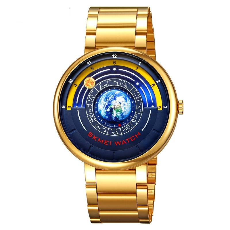 Skmei 2361 Quartz Watch Trendy Cool Blue Starry Dial watch for men