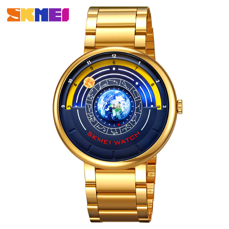 Skmei 2361 Quartz Watch Trendy Cool Blue Starry Dial watch for men