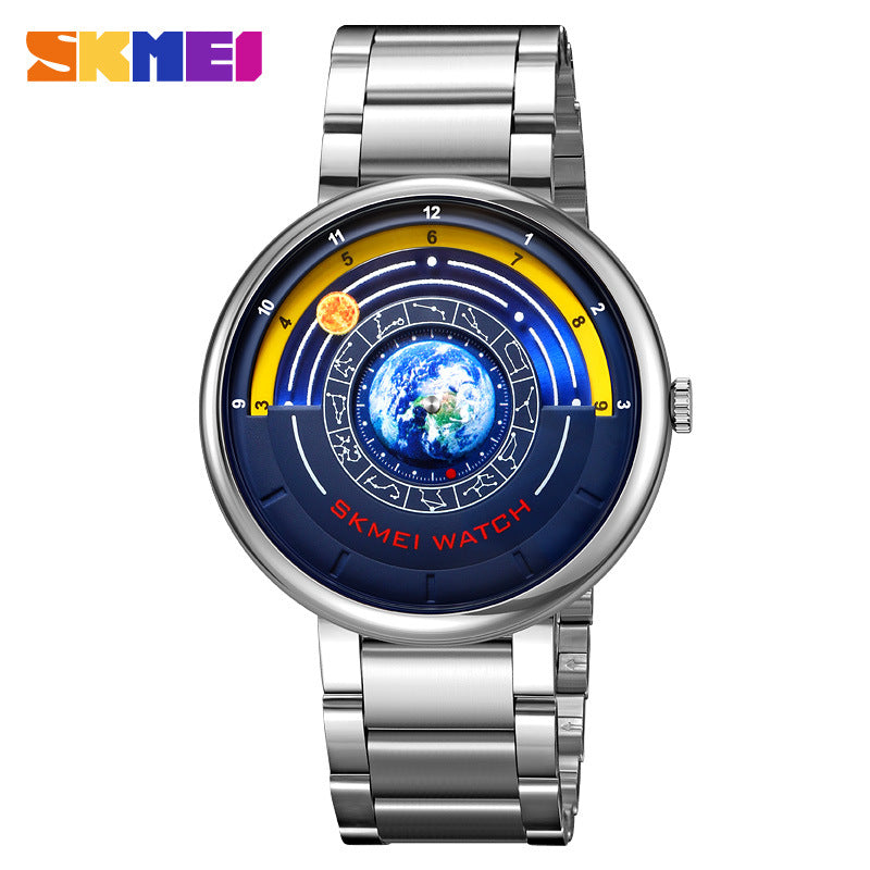 Skmei 2361 Quartz Watch Trendy Cool Blue Starry Dial watch for men