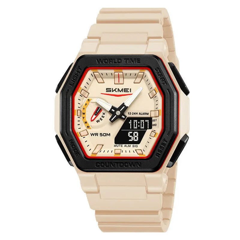 Skmei 2438 Waterproof Multi-function Analog Digital Watch For Students