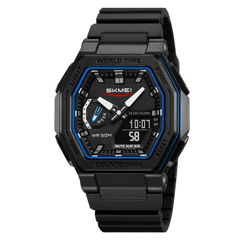 Skmei 2438 Waterproof Multi-function Analog Digital Watch For Students