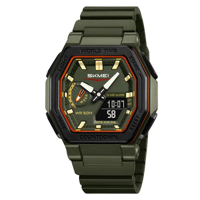 Skmei 2438 Waterproof Multi-function Analog Digital Watch For Students