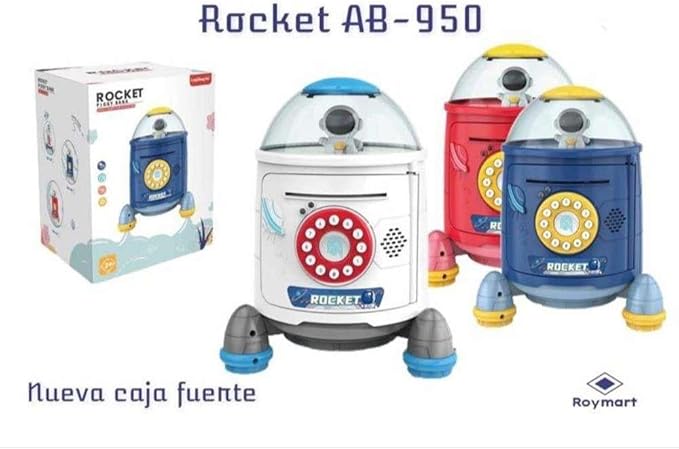 Secret Rocket Code Money Box White