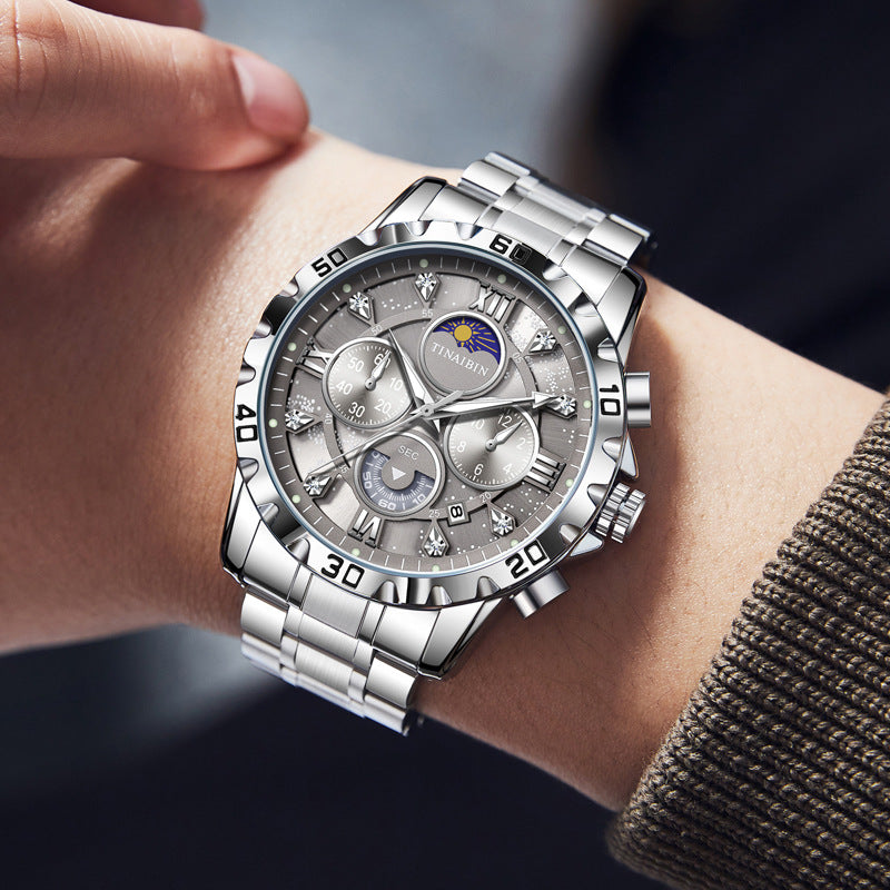 TINAIBIN Multi-functional High-grade Luminous Quartz Watch For Men TIN6626