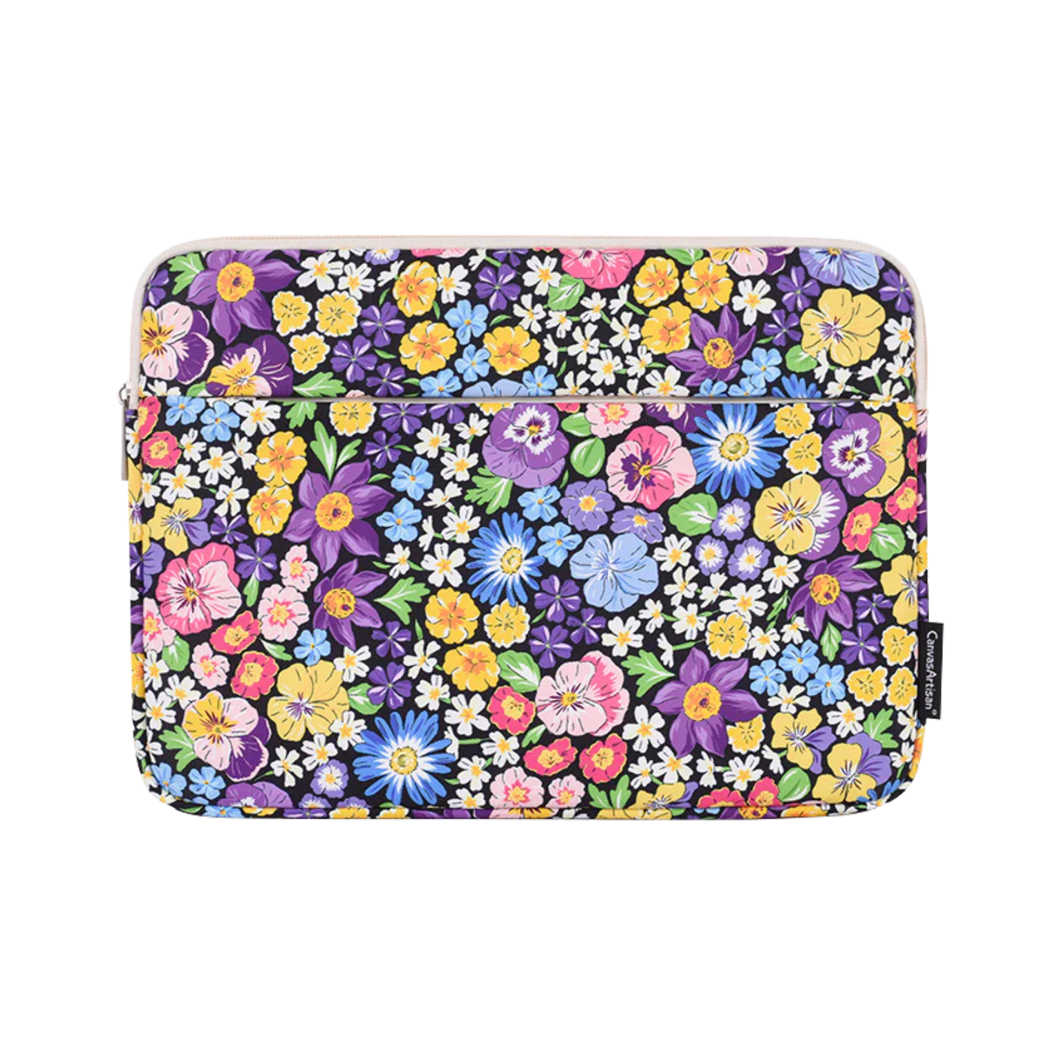 Waterproof Laptop Sleeve – Garden Bloom Floral Zipper Case for 11–15” Laptops