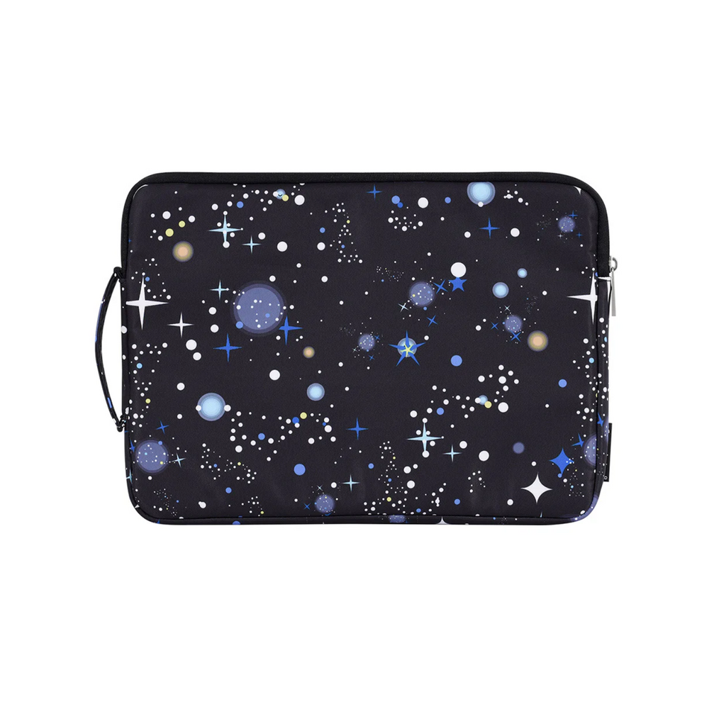 Waterproof Laptop Sleeve – Cosmic Night Galaxy Print, Zipper Pouch for 11–15” Devices
