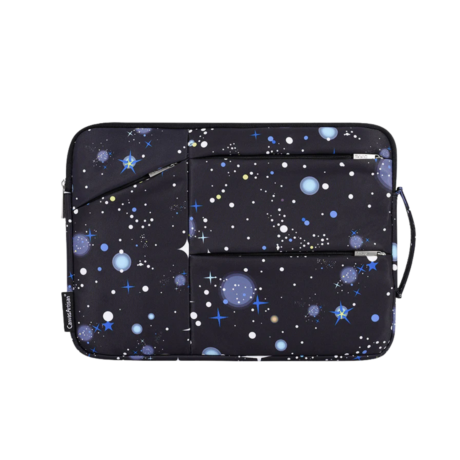 Waterproof Laptop Sleeve – Cosmic Night Galaxy Print, Zipper Pouch for 11–15” Devices