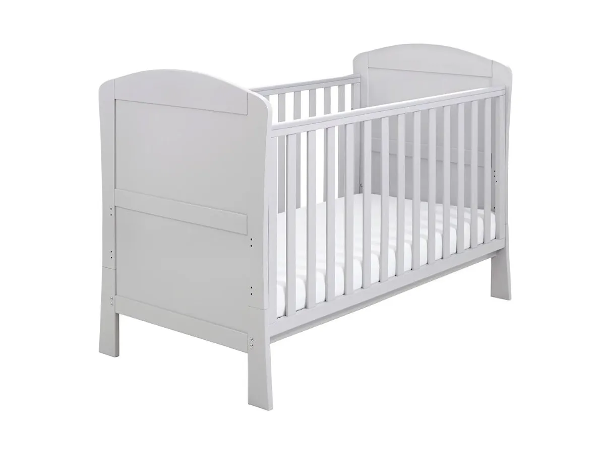 Aston Drop Side Cot Bed Grey