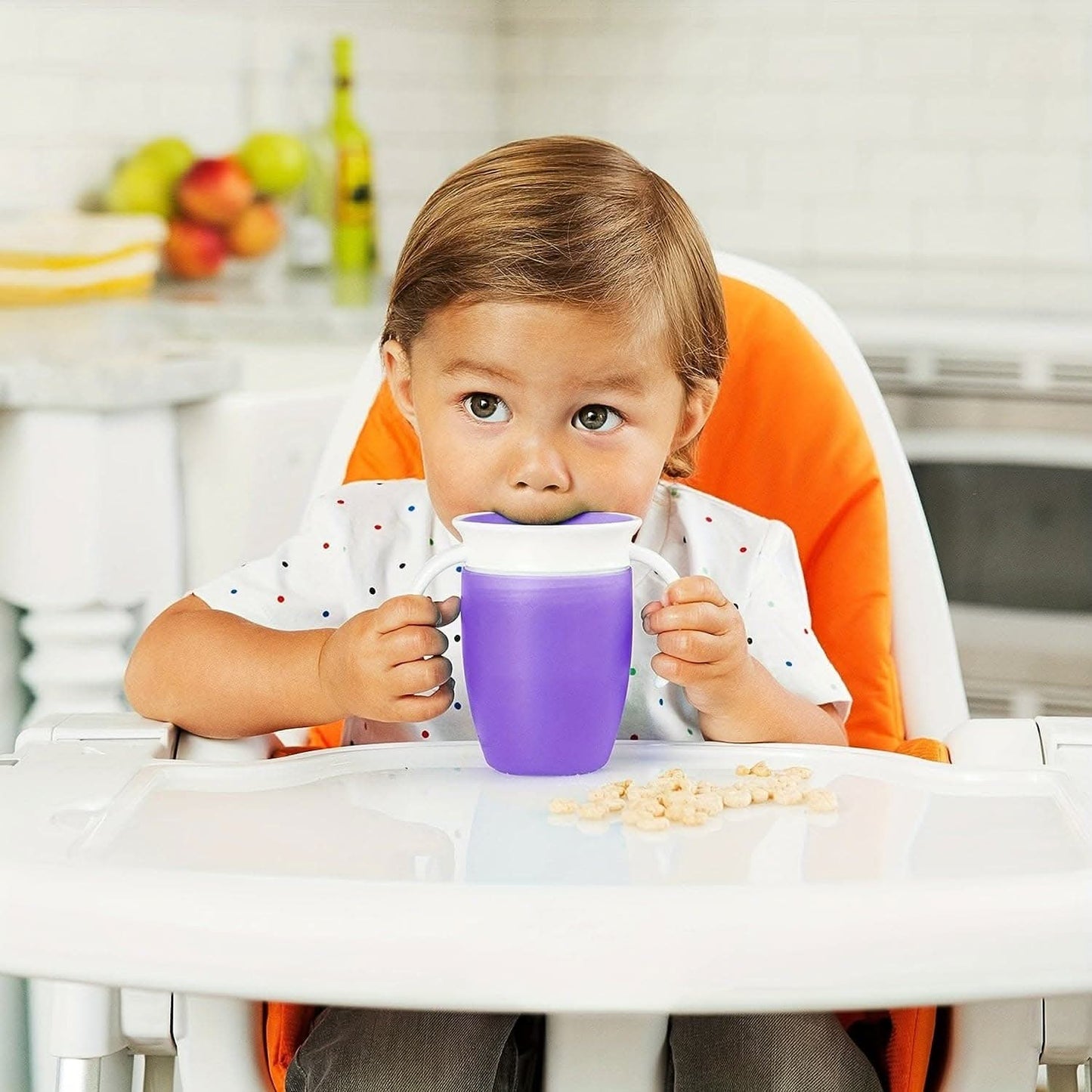 360° Leak-Proof Sippy Cup with Handles