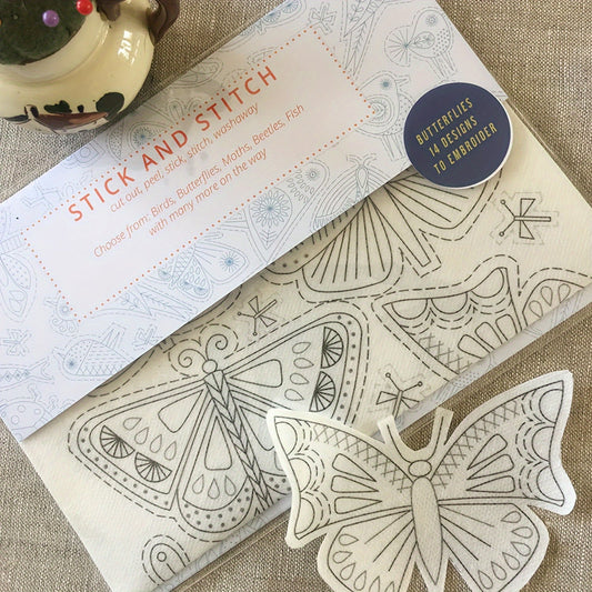Embroidery Transfer Paper Kit – Water Soluble Stitch & Sew Set with Pre-Printed Patterns