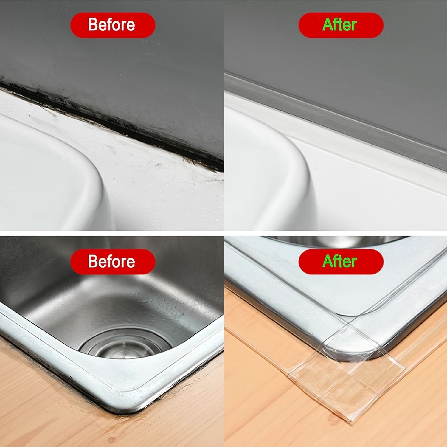 Waterproof PVC Caulk Tape for Kitchen & Bathroom