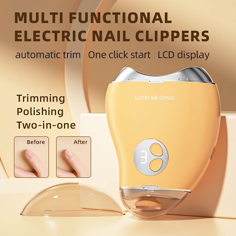 2-in-1 Electric Nail Clipper & Grinder Tool – Rechargeable Nail Trimmer