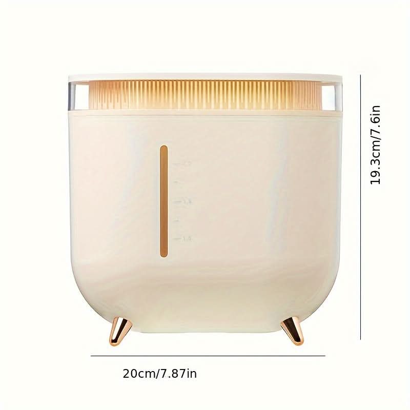 67oz Rechargeable Dual-Spray Humidifier with Night Light