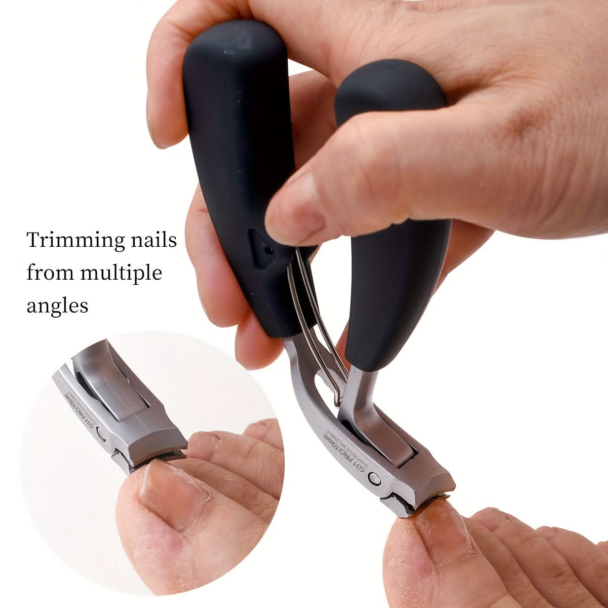 Heavy-Duty Stainless Steel Toenail Clippers
