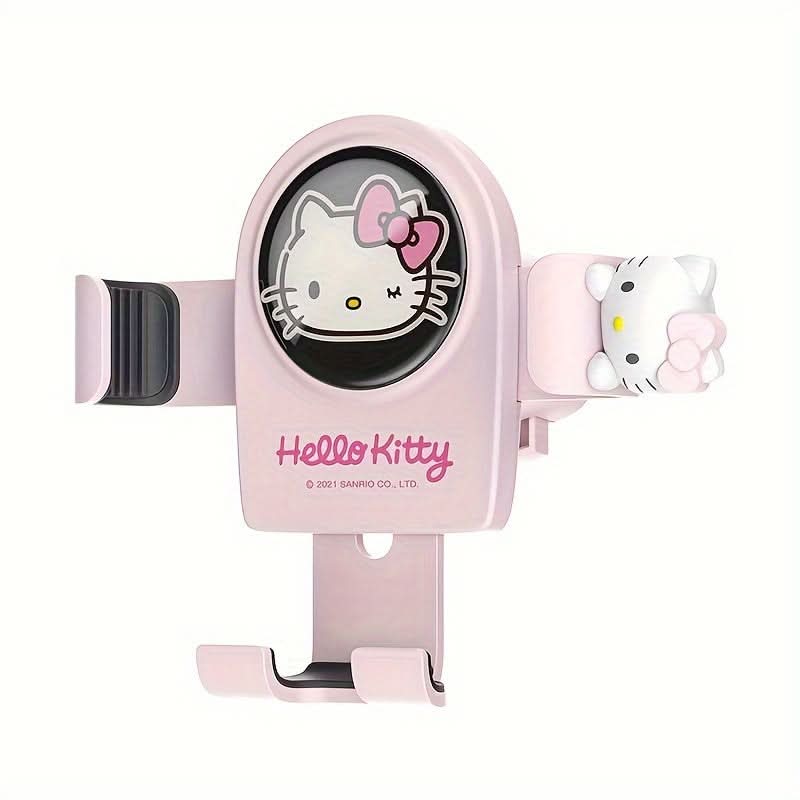 Hello Kitty Car Phone Holder-Adjustable ABS Air Vent Mount Cradle
