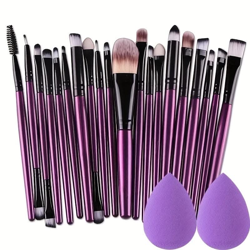 20Pc Makeup Brushes Set- Ideal For Makeup Beginners