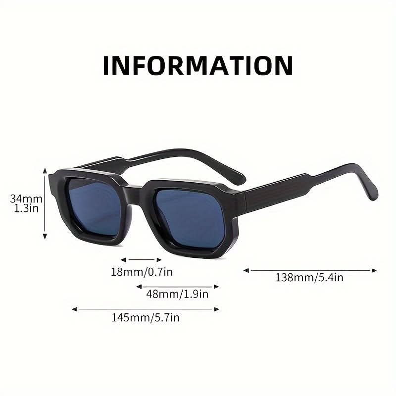 Men’s Retro Square Frame Glasses – Stylish Eyewear