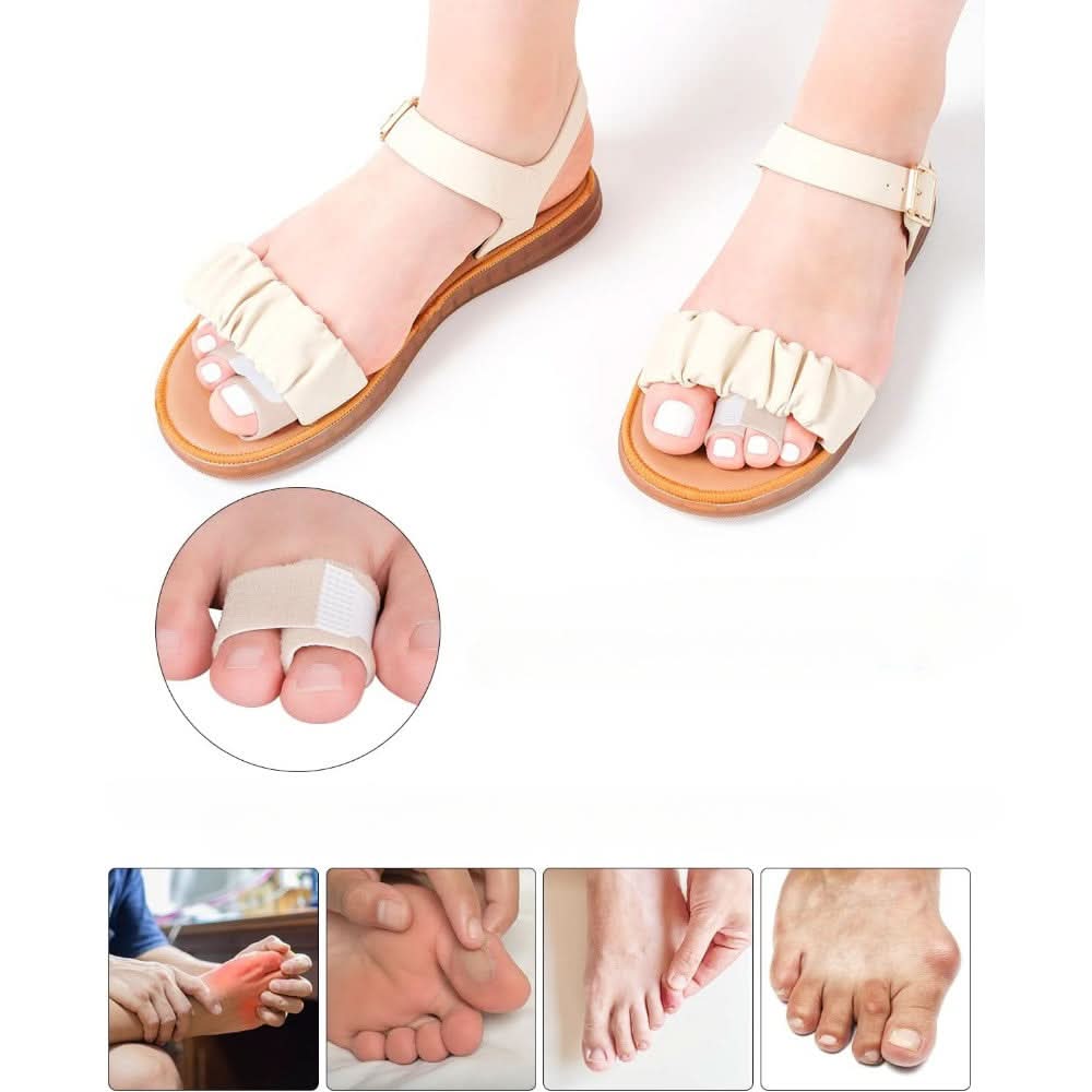 12pcs Toe Separators & Bunion Correctors – Adjustable, Toe Straighteners
