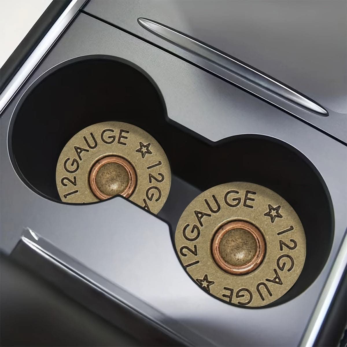 2-pieces Bullet Base Car Cup Holder Coasters