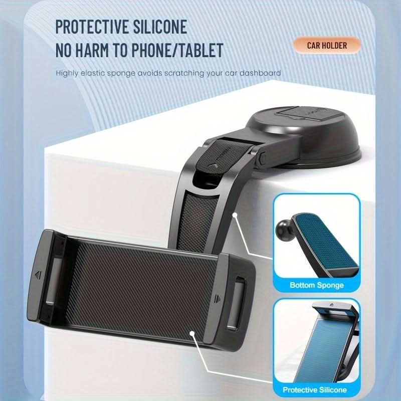 Ultra-Strong Suction Car Dashboard Mount for Phones & Tablets