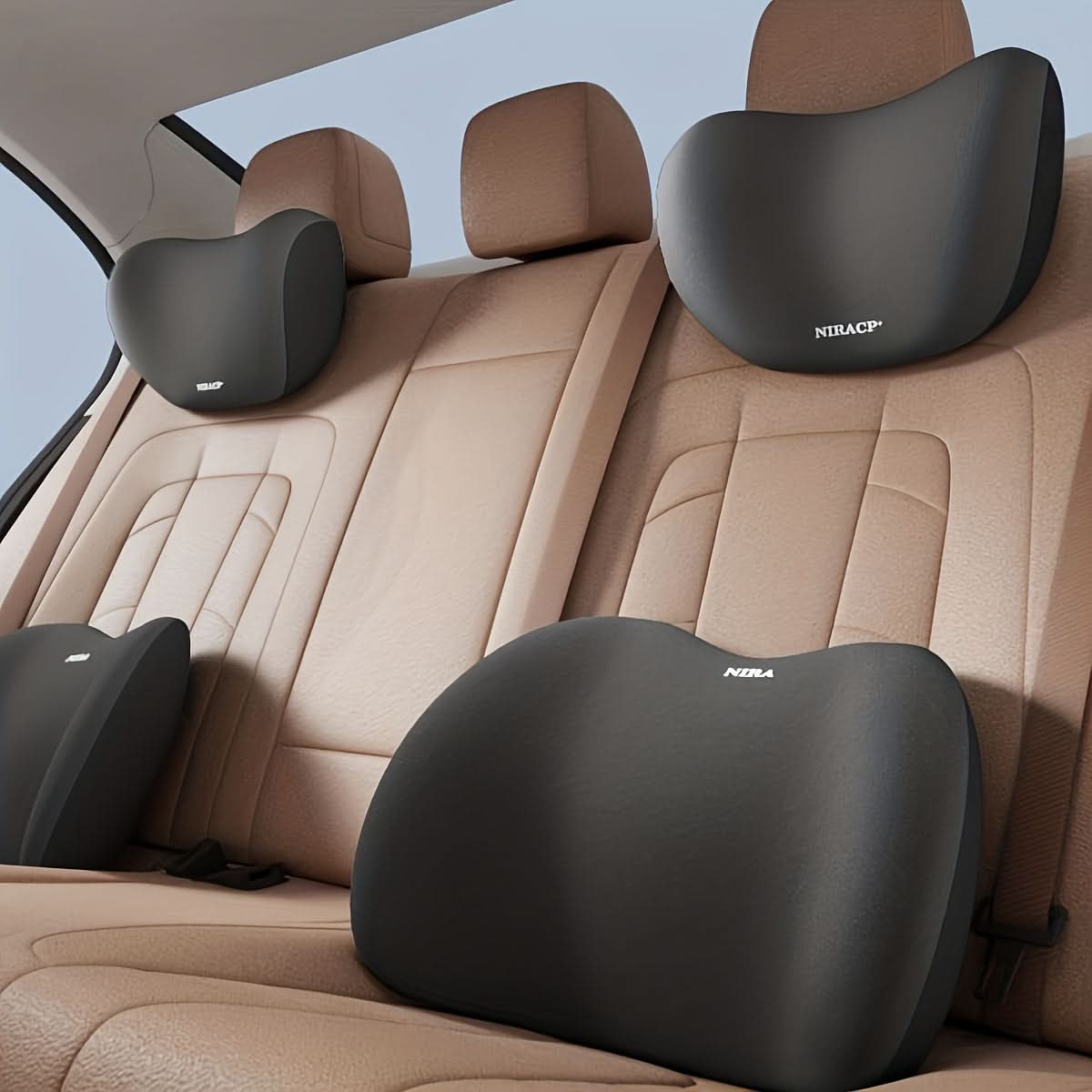 Memory Foam Car Seat Cushion Set for Comfort