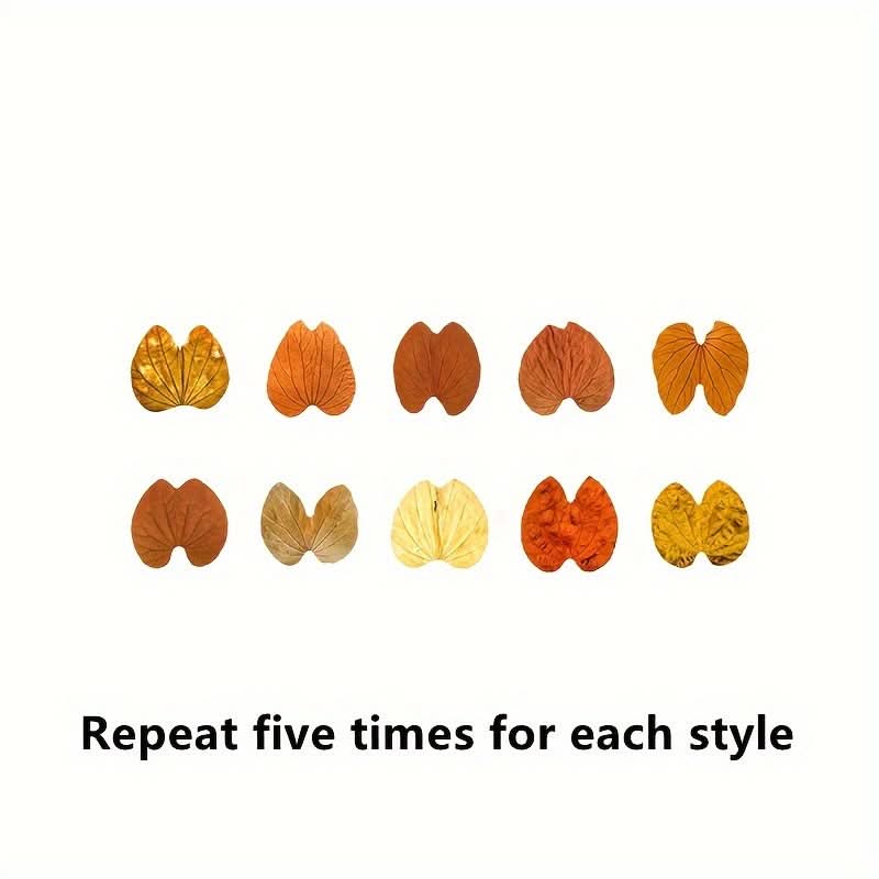 50pcs Vibrant Fallen Leaves Washi Tape Roll