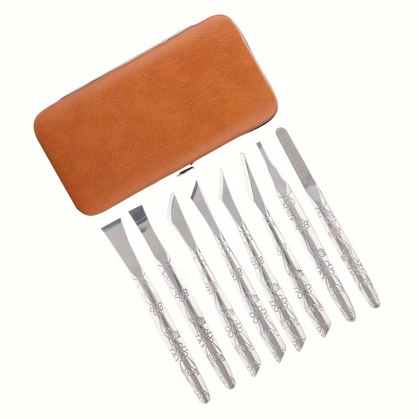 8-Piece Stainless Steel Foot Callus Remover Set