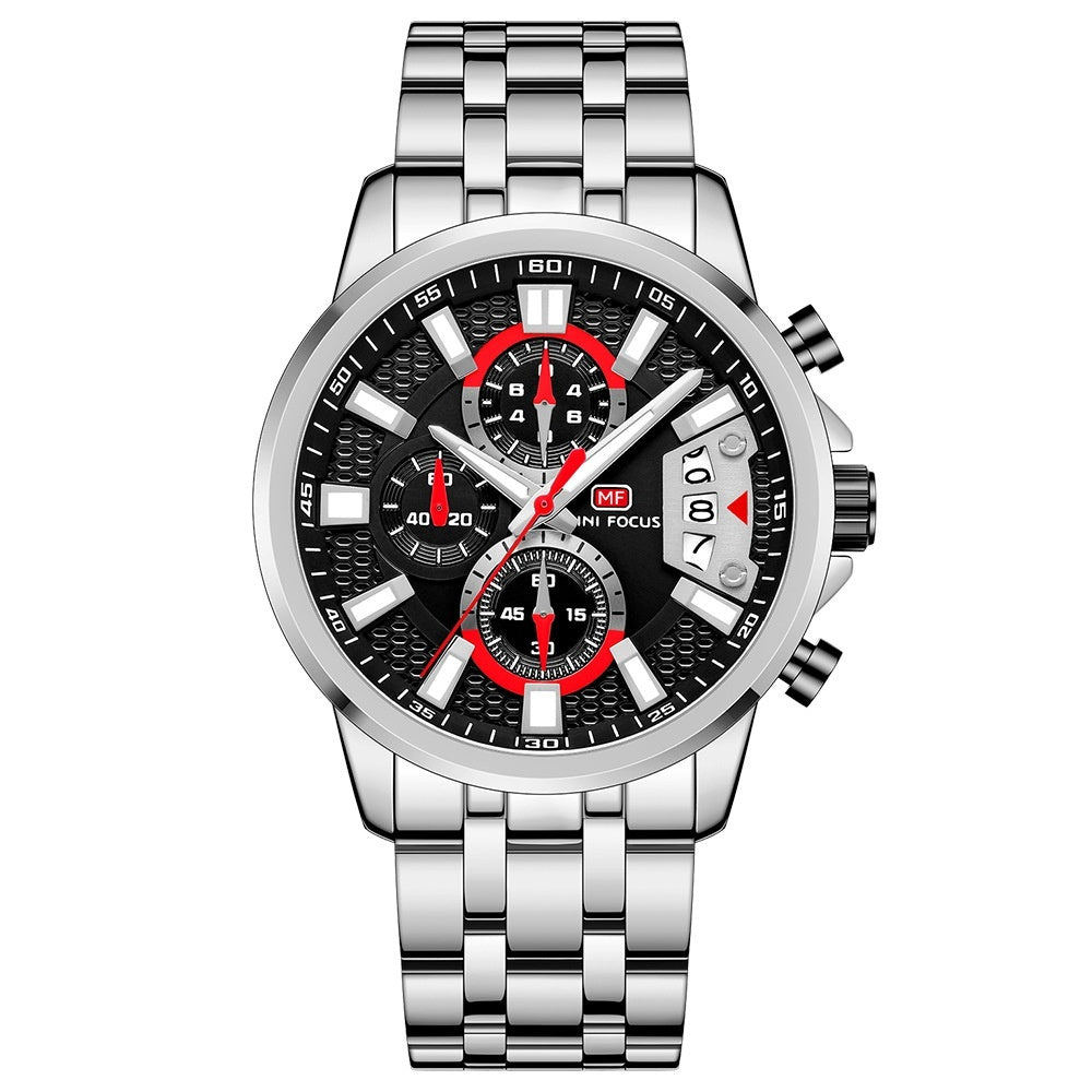 Mini Focus MF0352G Quartz Watch Magic Color Ring Multifunctional quartz watch for Men