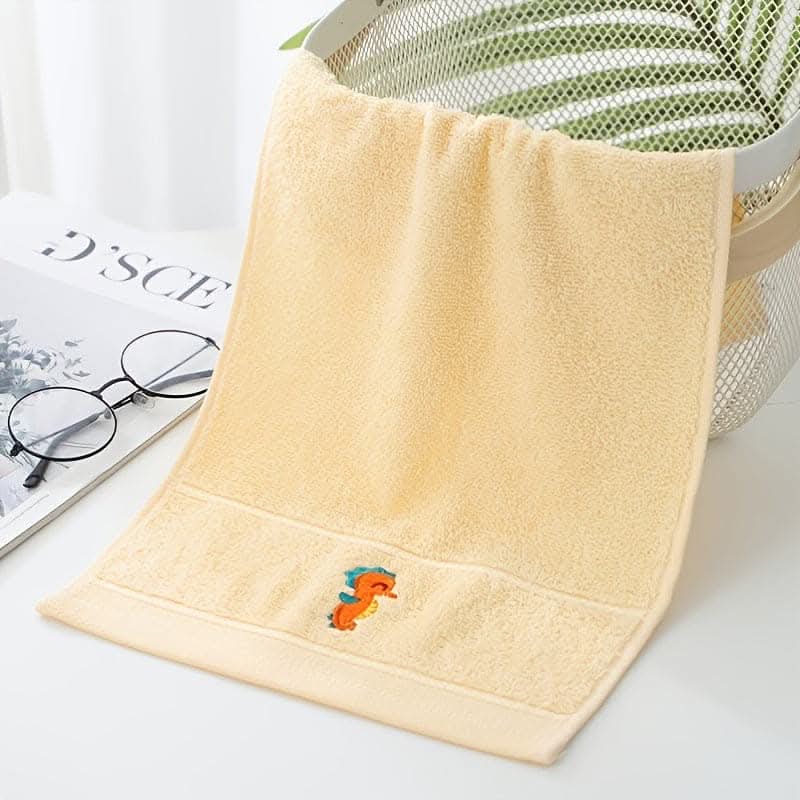 5pcs Soft Cartoon Animal Kids Face Towels
