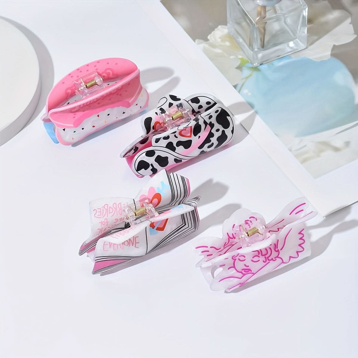 Cute Cartoon Donut Cupid Hair Claw