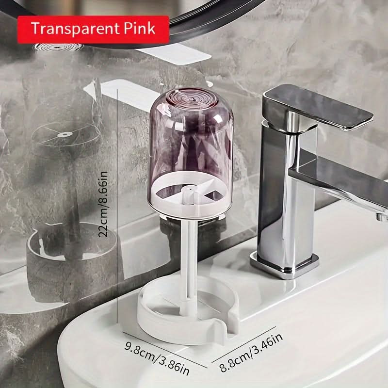 Sleek Toothbrush Holder & Mouthwash Cup Set for Couples