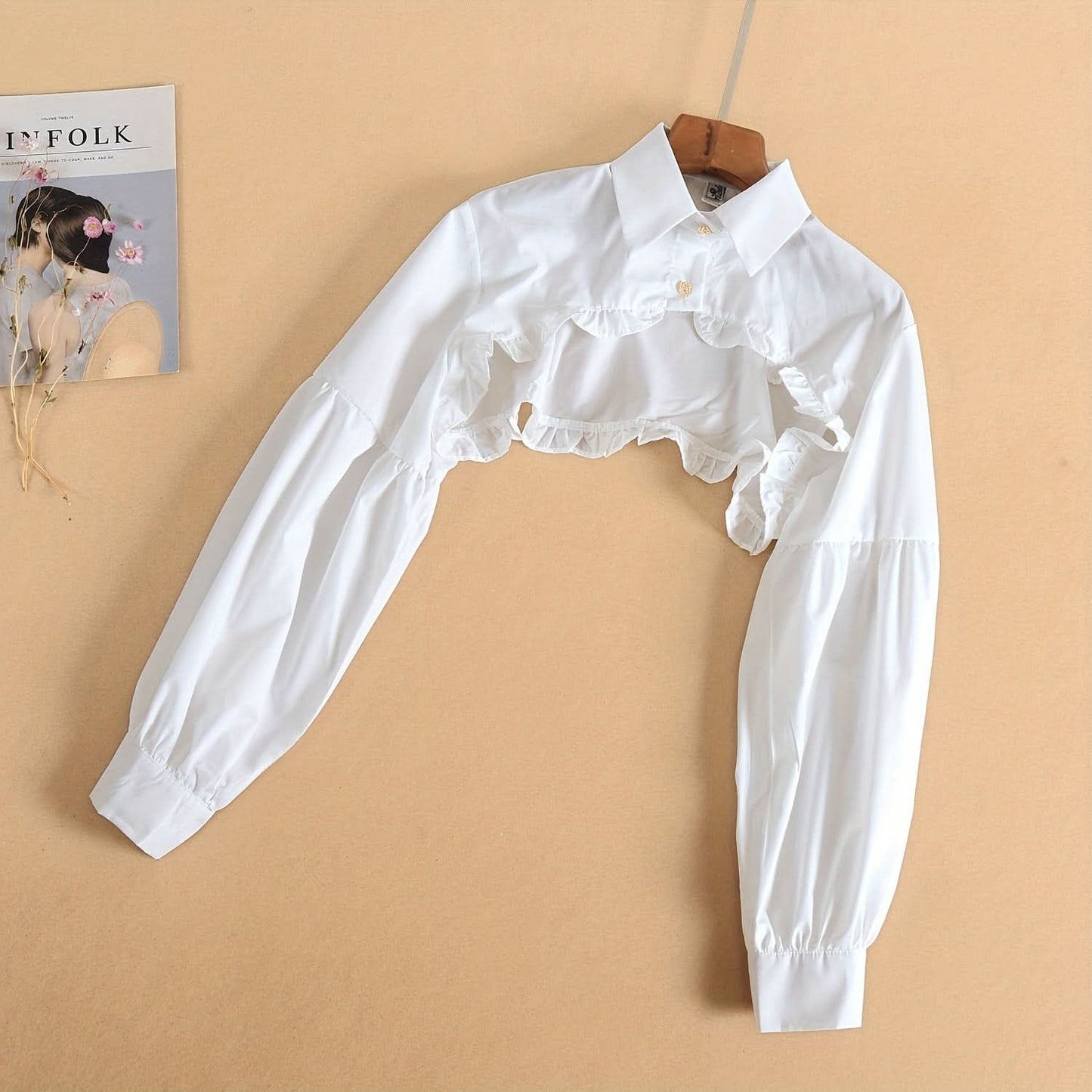 Detachable Faux Collar Shawl for Women