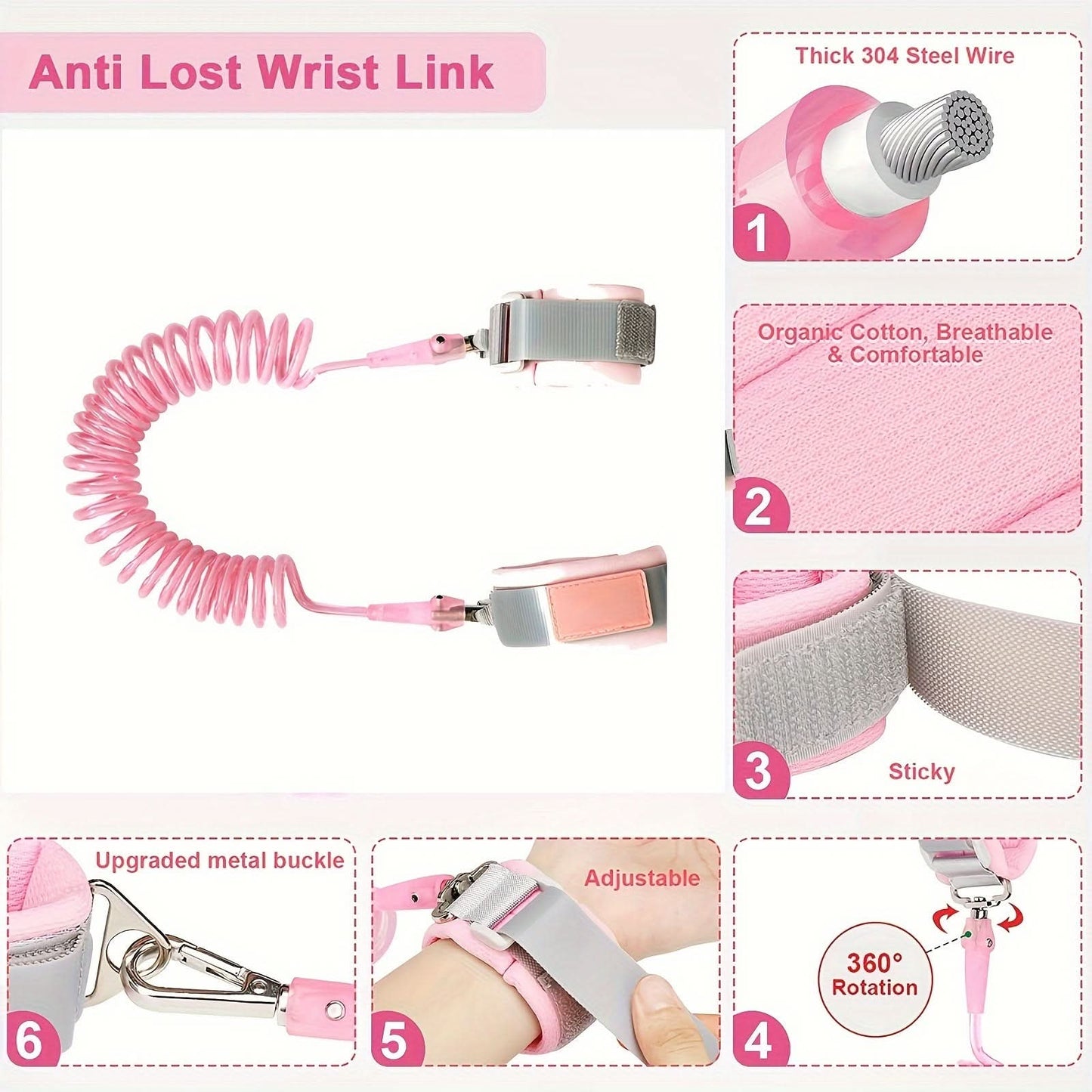 3-in-1 Baby Safety Leash and Harness