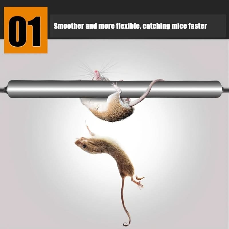 Stainless Steel Roller Mouse Trap – Reusable, No Electricity, Easy Installation