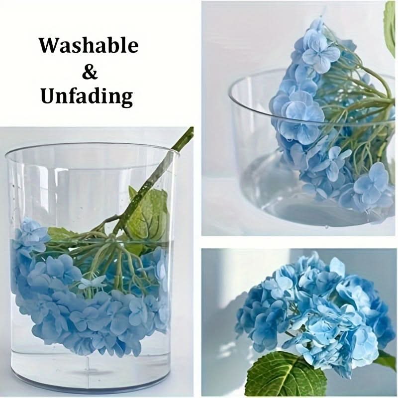 Artificial Hydrangea Flower Set, Realistic Outdoor Decor