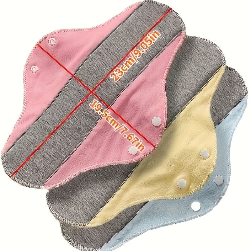 4pcs Graphene Antibacterial Menstrual Pads – Washable Leak-Proof