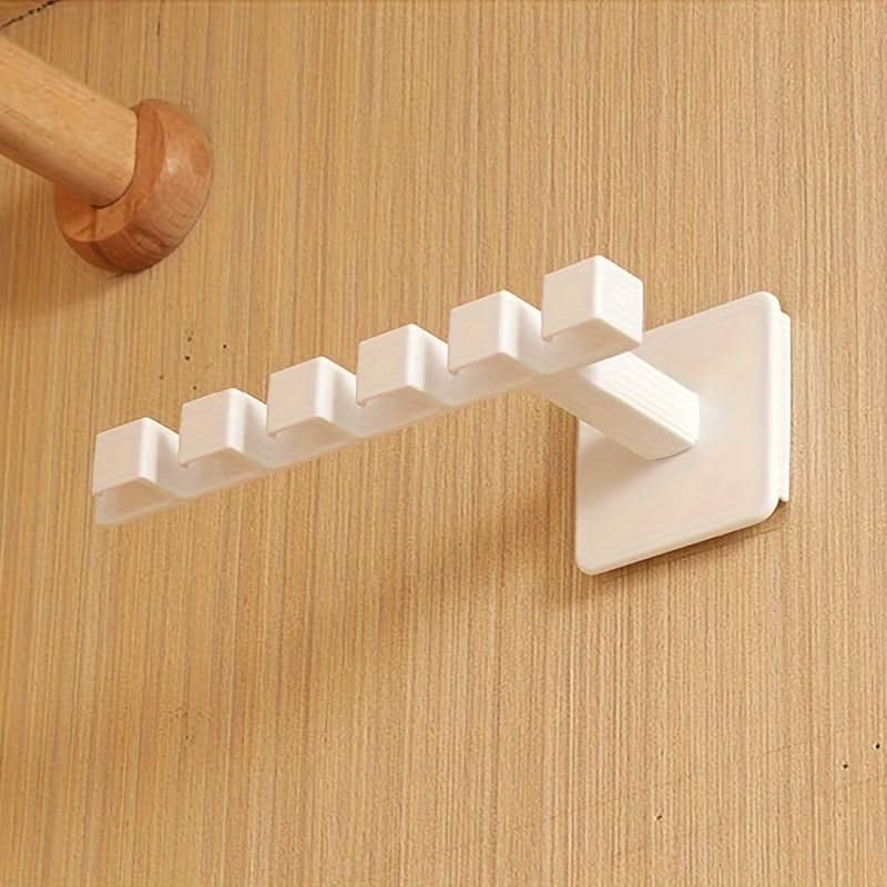 Wall-Mounted Hat Organizer Rack with 6 Hooks