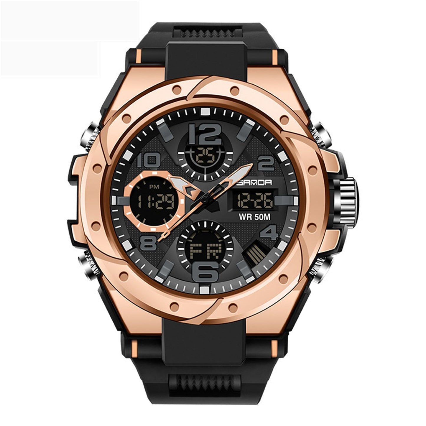 Sanda 6008 Waterproof Sports watch for Men