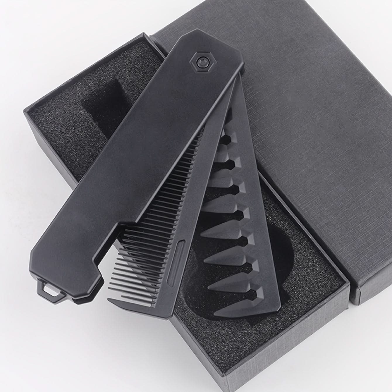 Portable Dual-Tooth Folding Hair Comb