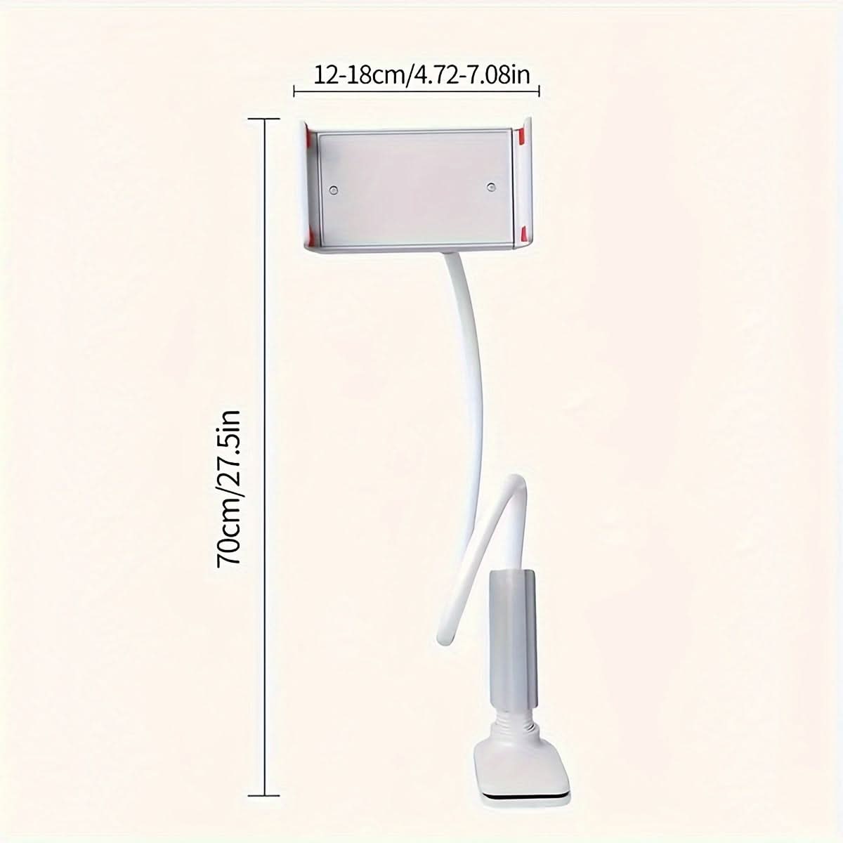 360° Rotating Tablet & Phone Stand – Flexible Spiral Base, Lazy Browsing