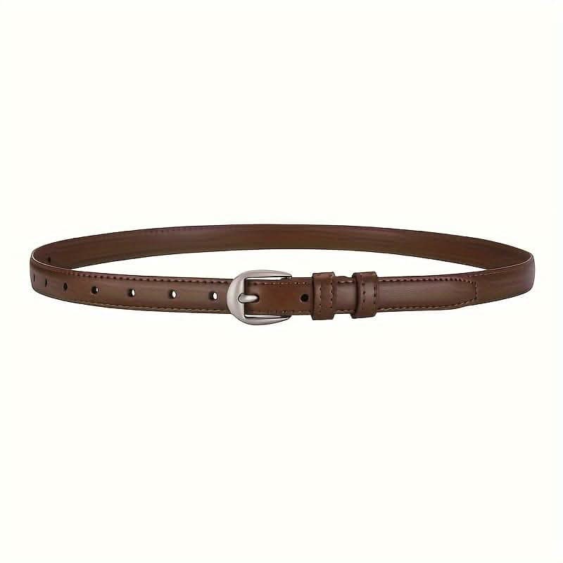 Women’s Skinny PU Leather Waist Belt