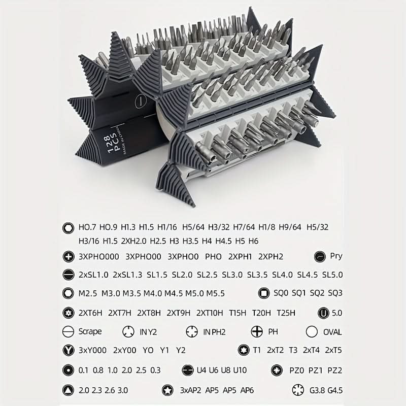 128-in-1 Magnetic Precision Screwdriver Set for Electronics